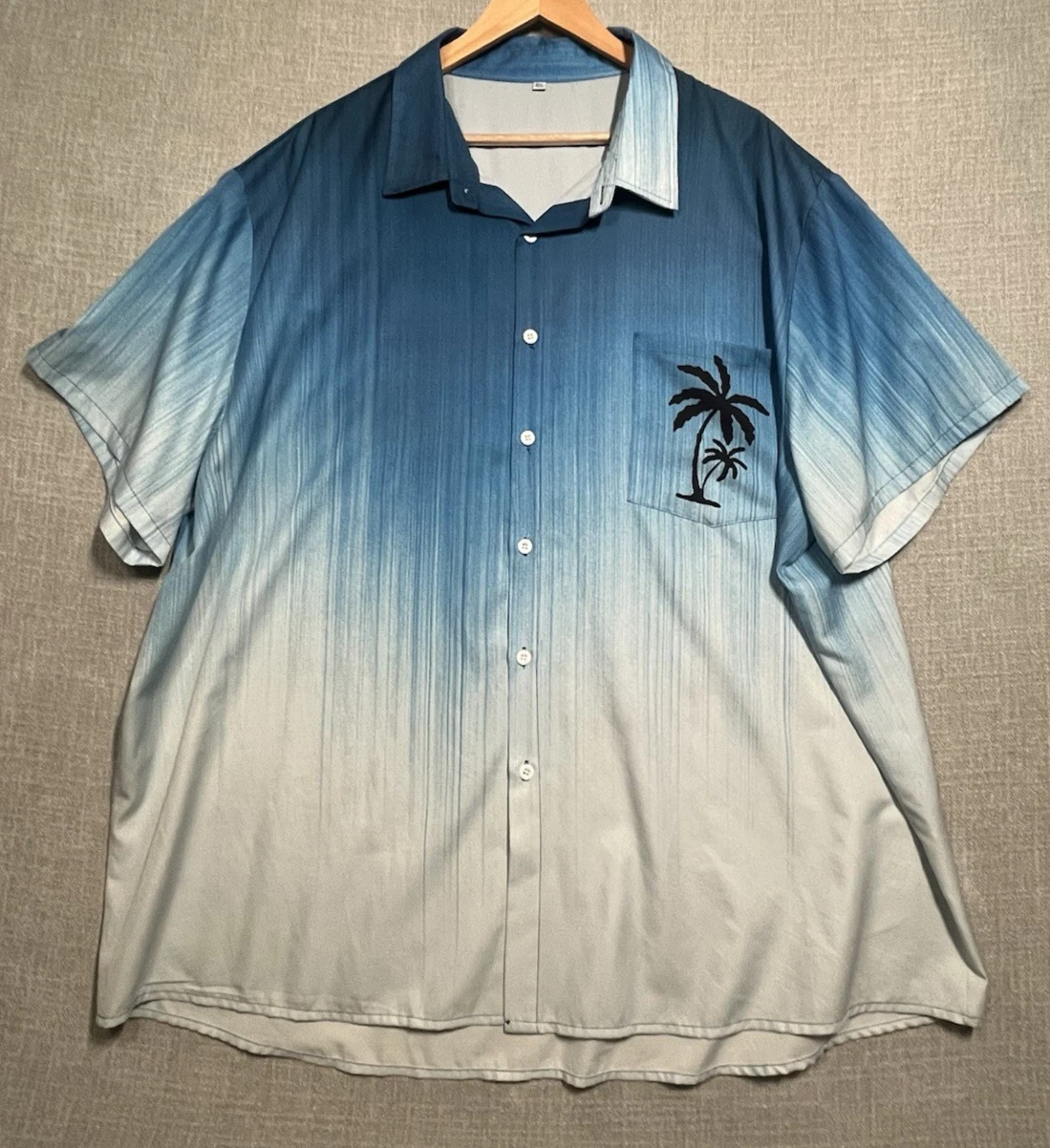 Hawaiian Shirt 4XL Button Up Palm Tree Graphic Beach Cruise Vacation Resort