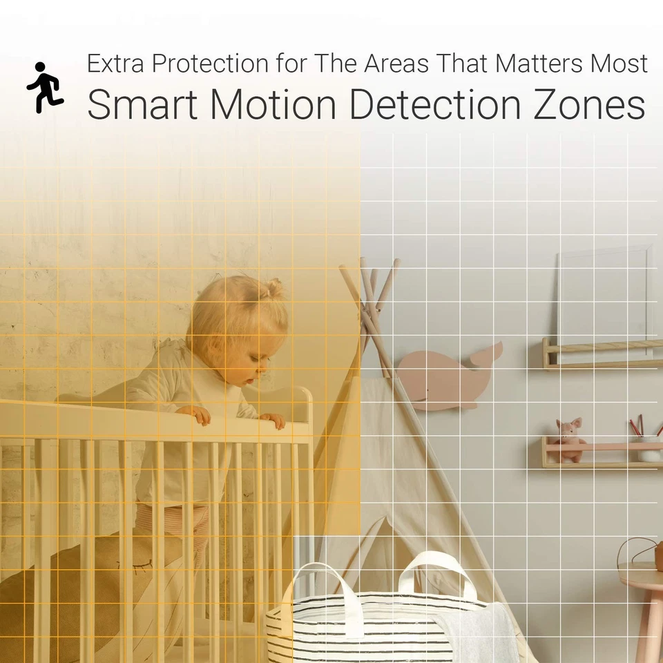 Cámara de seguridad interior 360, 1080P, reconocimiento facial, visión nocturna Foto 4 de 4