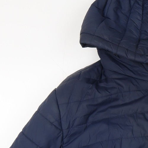 Jack & Jones Men's Blue Hooded Puffer Jacket M - Picture 10 of 12