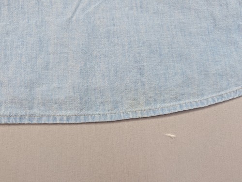Vintage 90s Guess Shirt Adult Extra Large Chambray Button Up Work Distressed - Picture 10 of 13