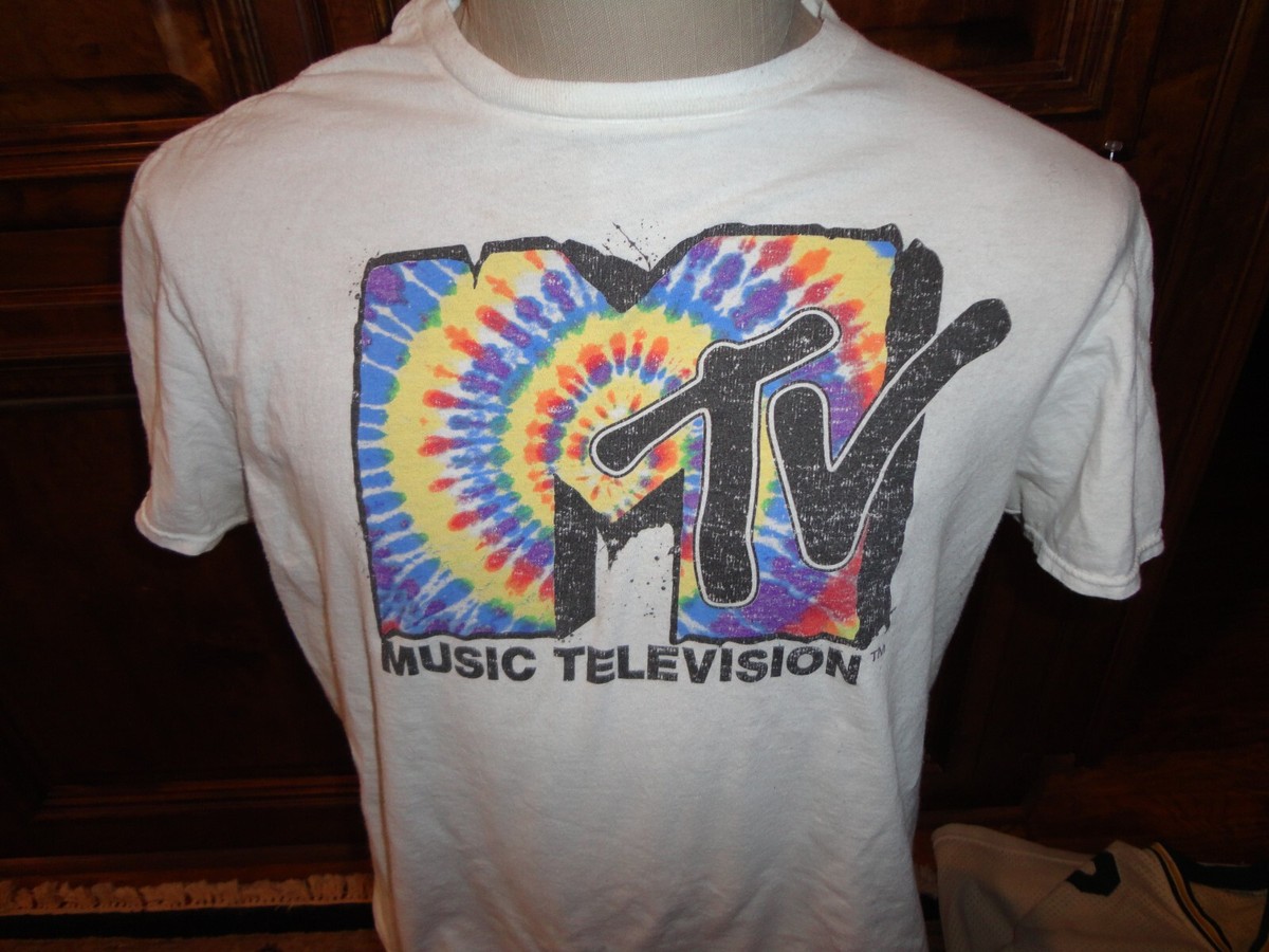 White MTV Music Television Cotton T-shirt Women