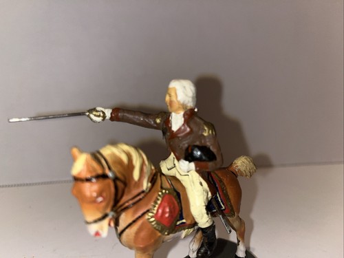 Lineol Elastiolin Composition Toy Soldier George Washington Figure Germany - Picture 6 of 16