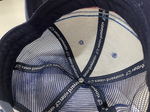 Vineyard Vines Trucker Hat Cap Blue Multi Colored Stripe Whale Mesh Back - Picture 5 of 8