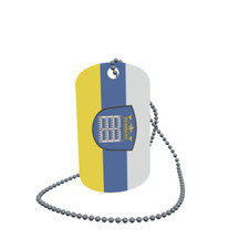 Dog Tag Flag Bunting Egweil Dog Tag Aluminium 30 x 50mm