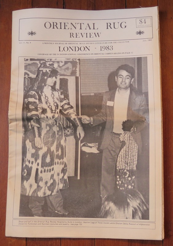 Oriental Rug Review (newspaper format) volume III, number 4, July 1983, new