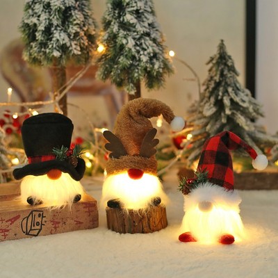 Christmas Plush Santa Decoration Doll Gnome Xmas Dwarf Gonk Elf Home Ornaments