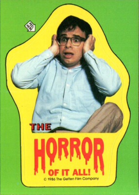 1986 Topps Little Shop of Horrors #21 The Horror of it All! / Slurp -- M-m-m-boy