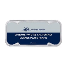 United Pacific 50089 Chrome 1940-1955 California License Plate Frame - 1 Unit