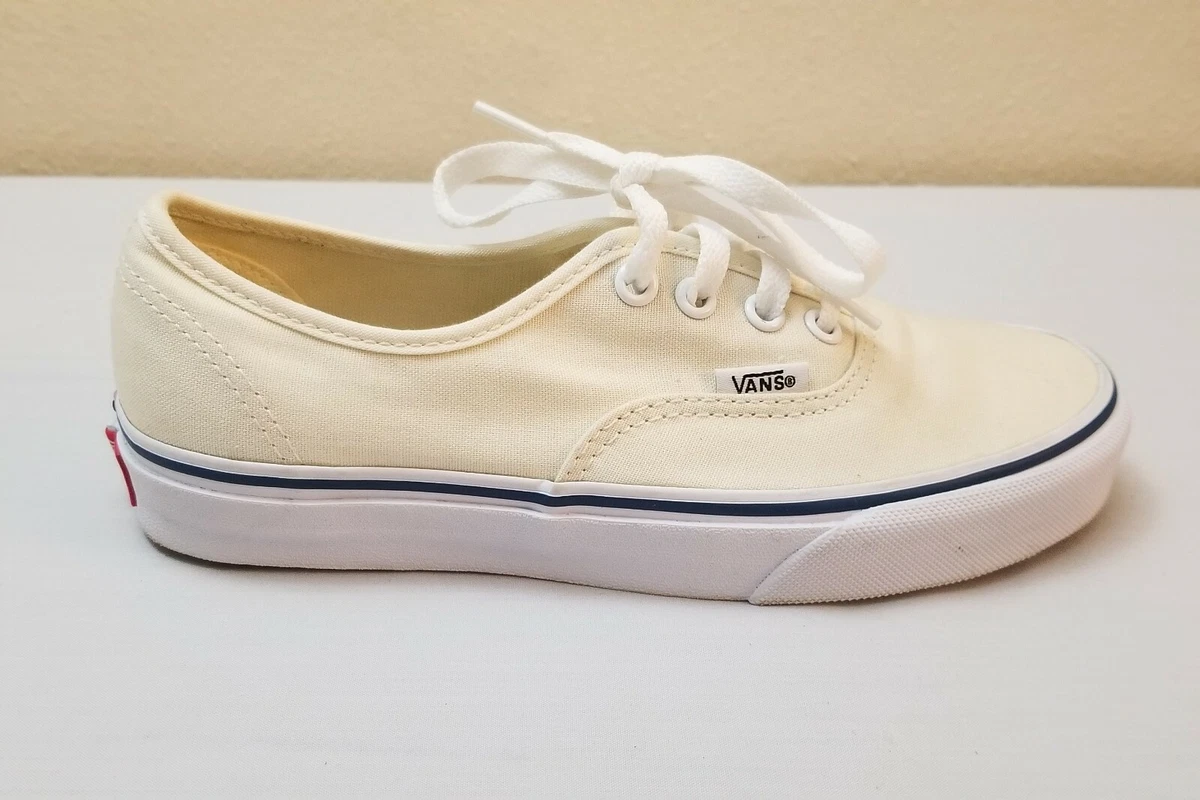 Vans Authentic Off White 721461 Womens Size 6 Sneakers Shoes Unisex Size 4.5 | eBay