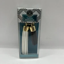 Modern Expressions Tassel keychain Black/White