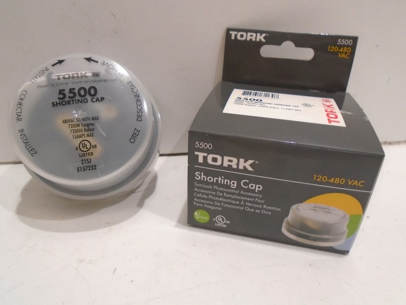 *NEW* TORK 5500 TURN-LOCK SHORTING CAP 120-480VAC 15A