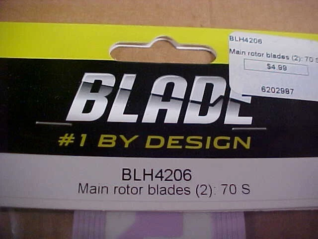 BLADE BLH4206 = MAIN ROTOR BLADES (2pr): 70 S (NEW) - Image 2 of 2