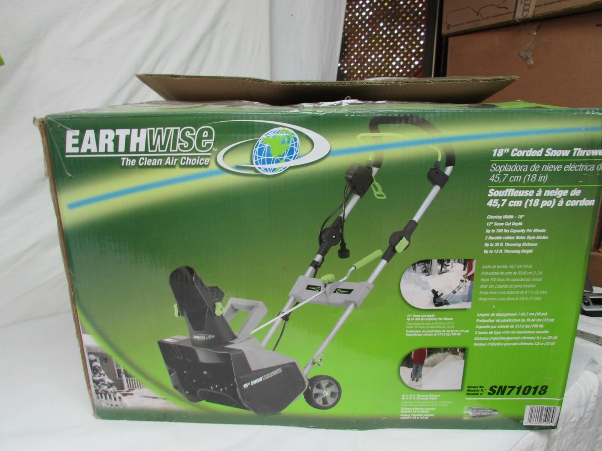 Earthwise electric cheap snow blower