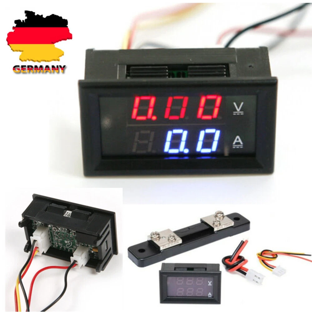 Einbau-Amperemeter 0-50A DC – Analoginstrument 65C5, 89 Mm, Schwarz