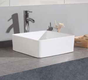 Details About Uk New Modern Square Table Top Wash Basin Designs Small Lav Toilet Sinks