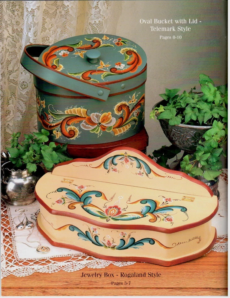 Rosemaling A Worldwide Art Yoshie Kojima Folk Art Decorative Painting Book - Image 2 of 4
