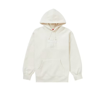 Supreme Cross Box Logo Hoodie Natural Large FW20 Brand New 100