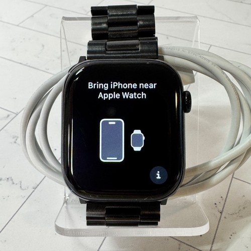 Apple Watch Series 10 Smartwatch Black 46mm Cellular Unlocked GPS #H909
