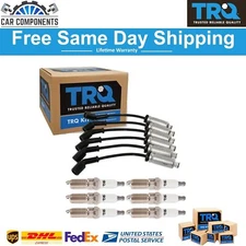 TRQ Ignition Kit 6 Spark Plugs and Wire Set For 2014-17 Silverado Sierra V6 4.3L