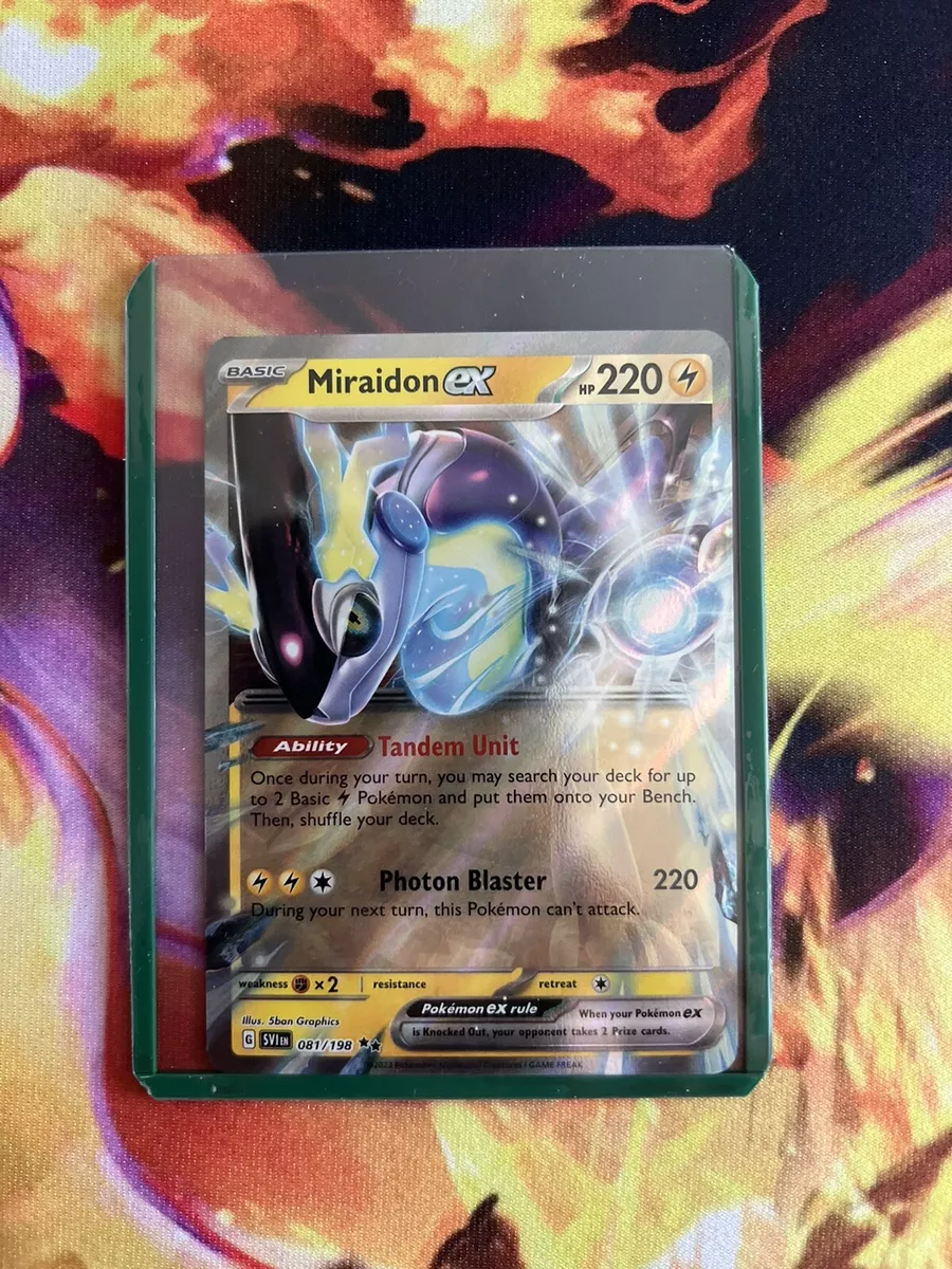 Pokemon : SV SCARLET & VIOLET MIRAIDON ex 081/198 ULTRA RARE