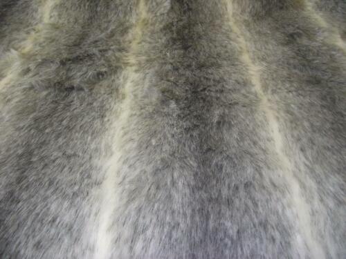 LUXURY Animal Faux Fur Fabric Material - GREY OMBRE - Picture 1 of 1
