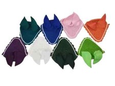 Lot 2X1 Horse Cotton Fly Veil / Ear Bonnet / Fly Ear Cover Hood