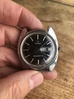 Vintage Timex 1970’s Black Dial Day Date Quartz Watch, Buy Now