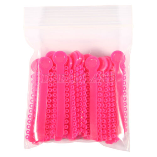 1040 Stck. Ligaturkrawatte Zahnkieferorthopädie Ring Elastisch Latexbänder 45 Farben - Bild 228 von 496