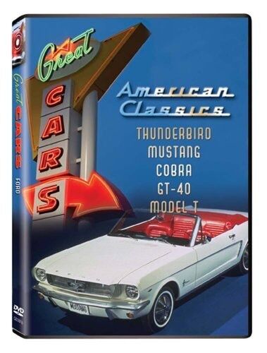 Świetne samochody American Classics Ford Model T Mustang Cobra Thunderbird GT-40 DVD - Zdjęcie 1 z 1