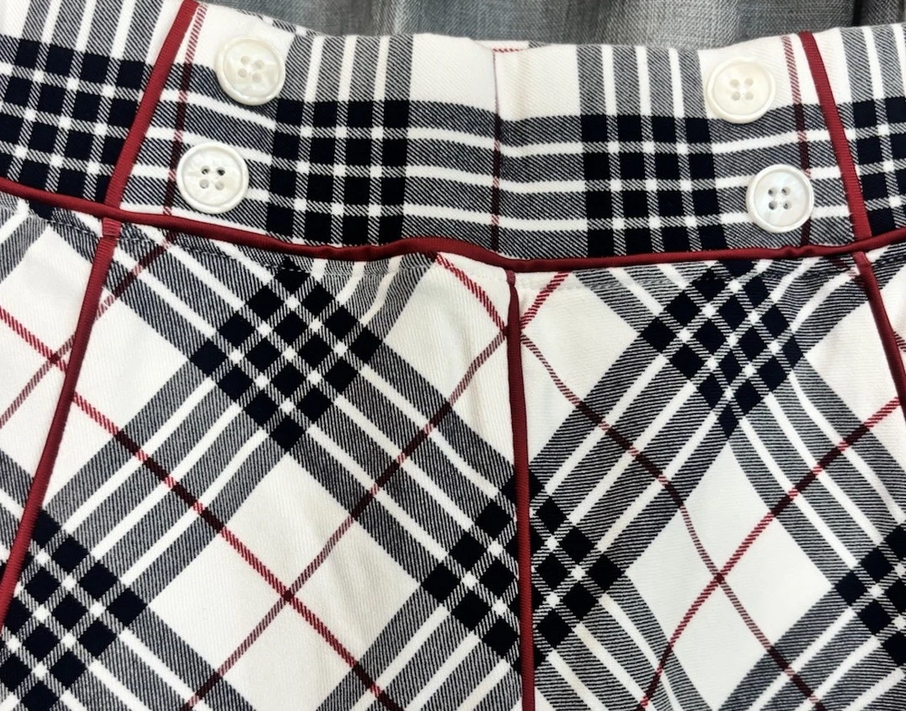Tuckernuck NWT Plaid Golf Tennis Skort Mini Featured In Golf Magazine