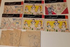 Lot Of 6 Vogart Vintage Embroidery Transfer Patterns 1950s 1960s 144 148 175