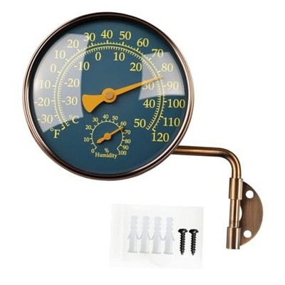 4-Inch Outdoor Thermometer and Humidity Gauge, Window Thermometer 4 inch dial