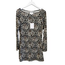 NEW Reformation Jaelynn Juno Knit Mini Dress Medium Ditsy Floral Long Sleeve