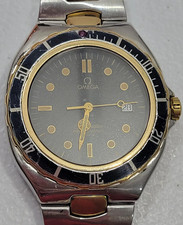 Omega Seamaster Professional 200 Pre-Bond 39mm Two Tone 18K Gold Quartz 396.1041