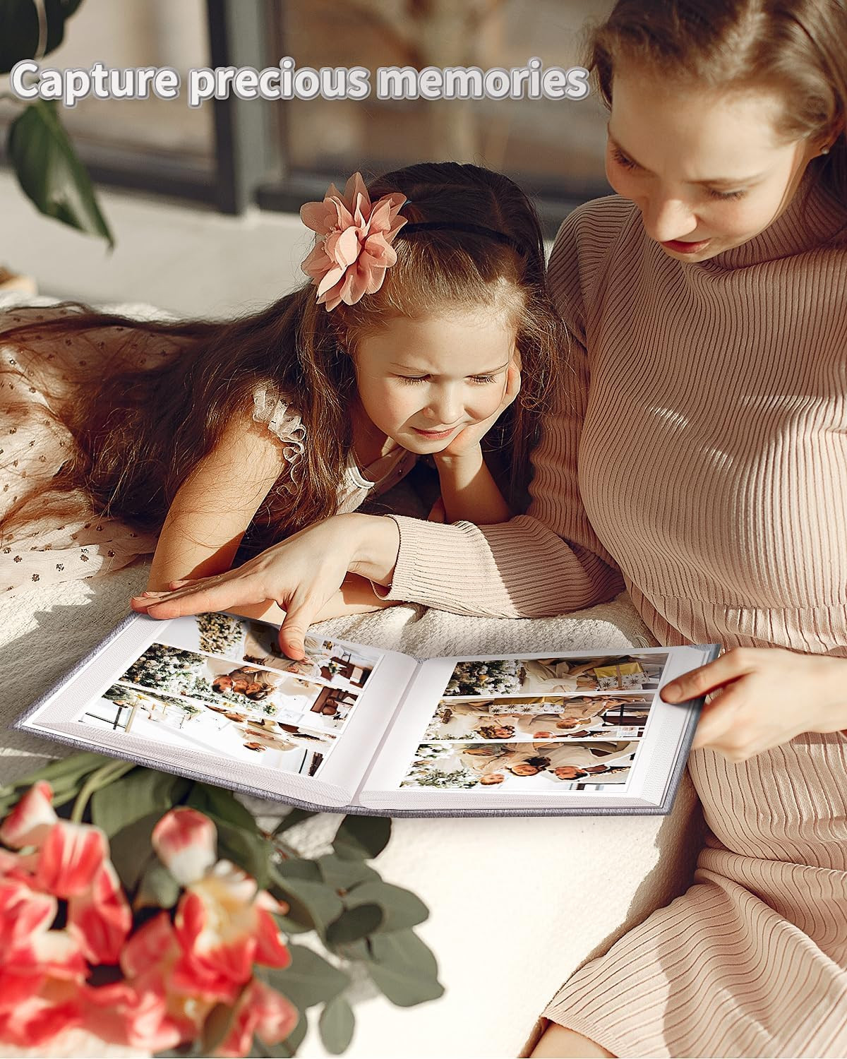 Photo Album 4X6 with 300 Pockets,Slip-In Picture Albums,Linen Cover Memory Book 