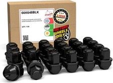 24 Pcs M14x1.5 14x1.5 Thread OEM Style Lug Nuts 1.66" Long Black 13/16" 21mm