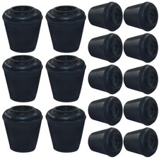 Aoserge 16 Pack Round Chair Leg Tips Caps - 1/2 Inch Non-Slip Rubber Furnitur...
