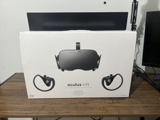 Oculus Rift VR Headset Bundle in Box   For Parts / Repair
