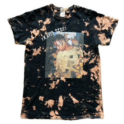 Travis Scott Cactus Jack Butterflies Tie Dye T Shirt Men's Small Gildan