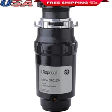 1/3HP Food Waste Disposal 2300RPM Easy Install Anti-Jam Kitchen Grinder New