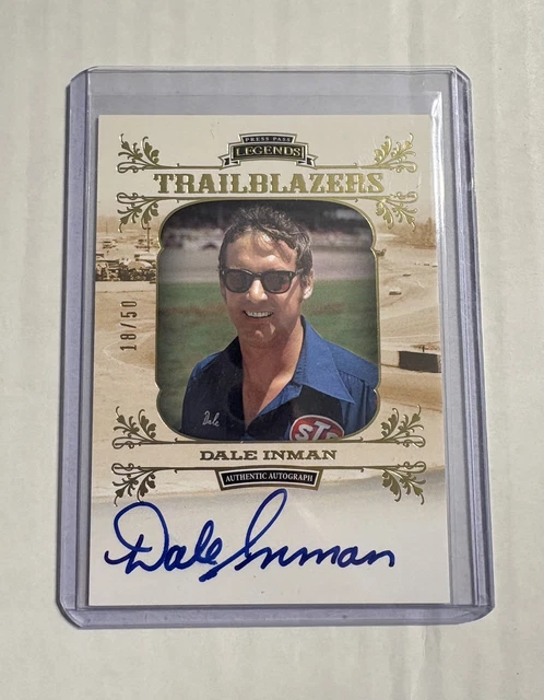 Dale Inman handsignierte NASCAR Karte (Autorennen) 2012 Presseausweis Legends /50