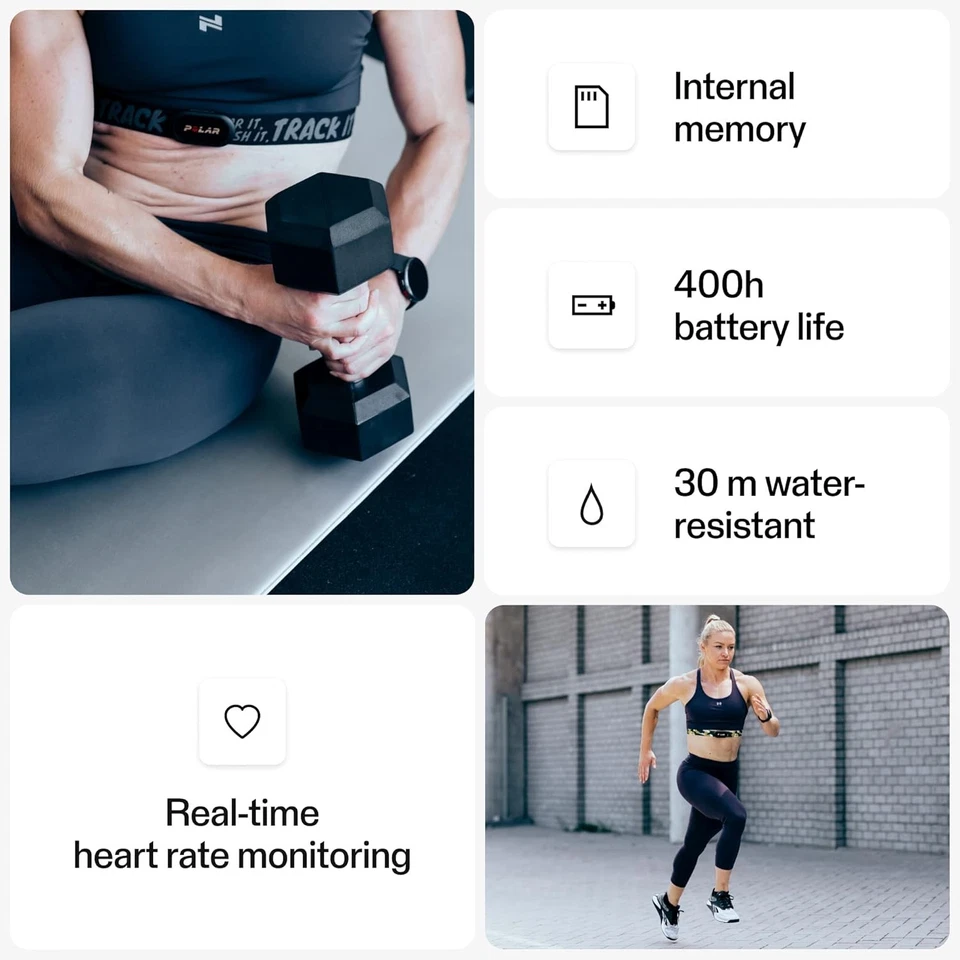 Polar H10 Heart Rate Monitor – ANT + , Bluetooth - Waterproof HR Sensor with Che - Image 4 of 4