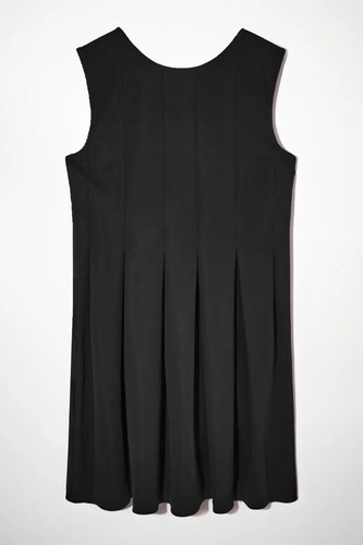 COS Black Pleated Shift Sleeveless Mini Dress Sz. 2. NWT!
