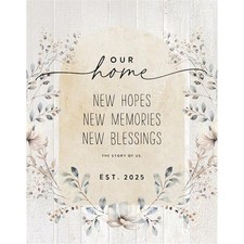 Dexsa 470385 Wall Plaque - Timberland Art - Our Home Hopes - 11.75 x 15 in.