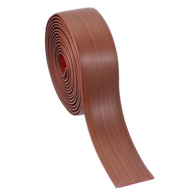 Self Adhesive Floor Transition Strip 20ftx2'' Vinyl Divider Walnut