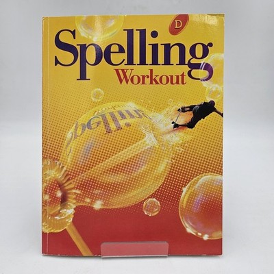 UNMARKED | Spelling Workout Level D | Grade 4 Homeschool Curriculum Savvas VG++