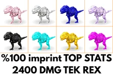 Tek Rex 2400 DAMAGE %100 imprint TOP STATS Ark Survival Ascended Official PVE