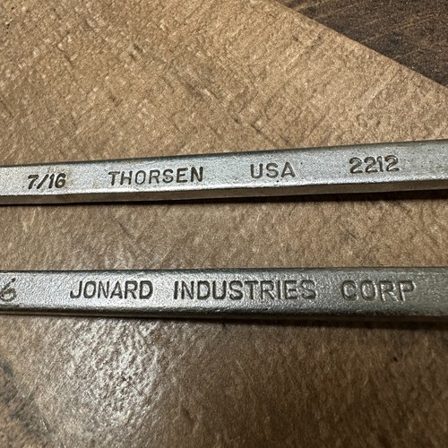 Thorsen USA 2212 7/16" x 3/8" & Jonard 7/32" x 1/4" Double Box Wrench Set - Picture 2 of 6