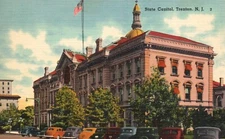 Postcard NJ Trenton New Jersey State Capitol Linen Vintage PC L8629
