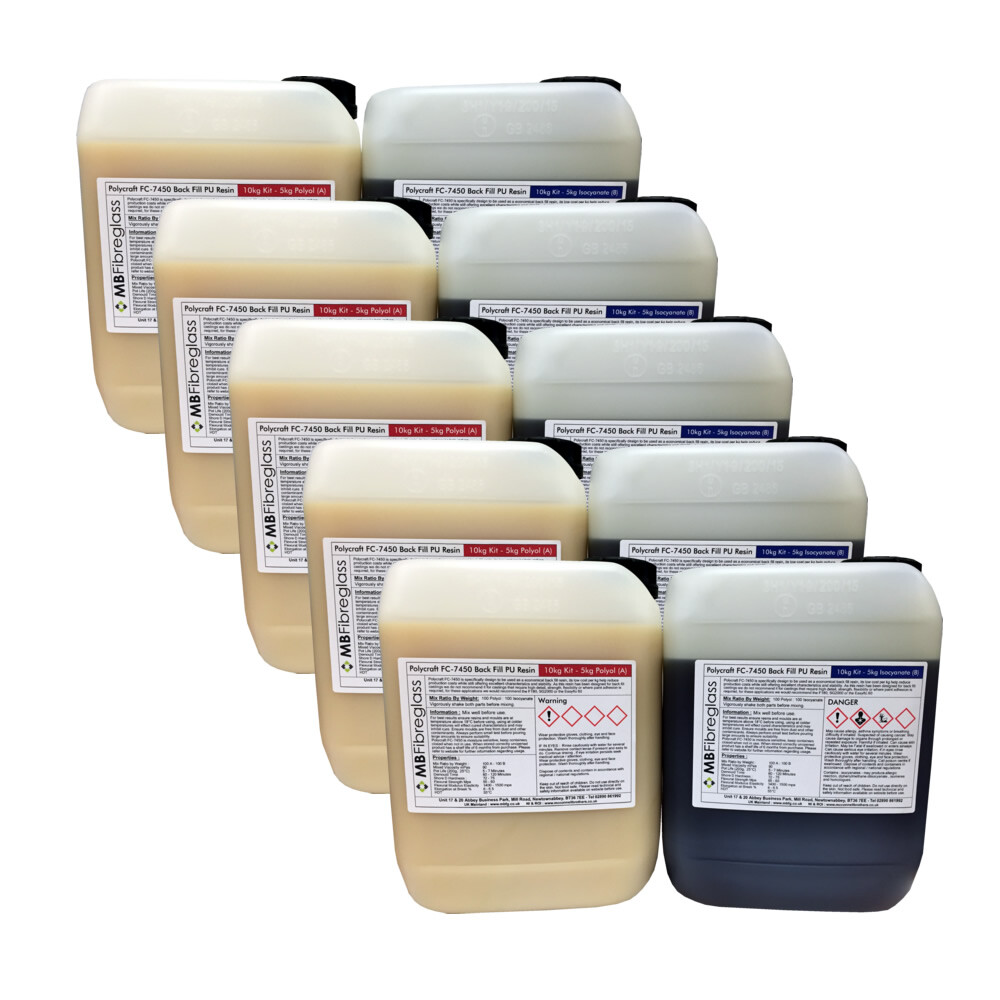 Polycraft FC7450 Back-Fill Polyurethane Liquid Plastic Casting Resin 50kg Kit